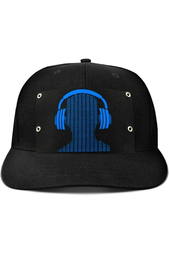 Baseball Cap, LED Hat Rave Light Up Sound Activated Baseball Cap for Men and Women