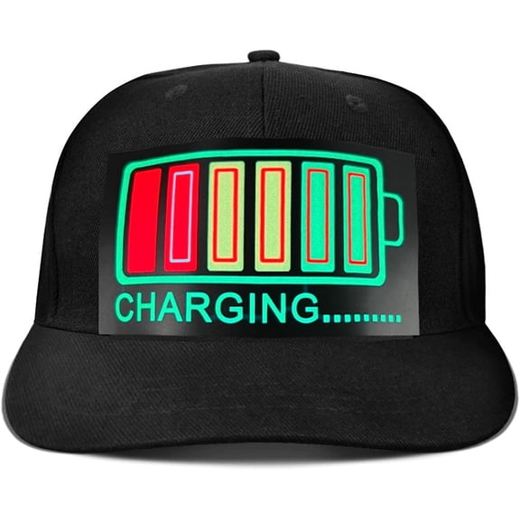 LINLIN Baseball Cap, LED Hat Rave Light Up Sound Activated Baseball Cap for Men and Women