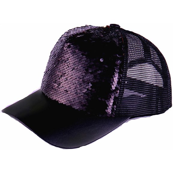 LINLIN Baseball Cap, Shining Sequin Hat, Casual Sport Sun Caps Sequins Shining Breathable Adjustable Hats