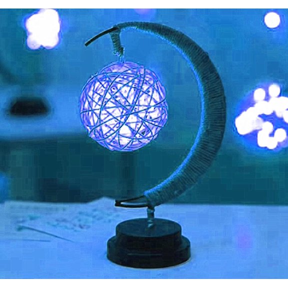 LINLIN Bedside Light Desk Lamp, Rattan Decor Night Light LED Table Lamps for Home Drawing Room Nursery Bedroom