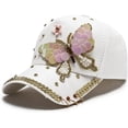 thumbnail image 1 of LINLIN Bling Baseball Cap, Baseball Cap Bling Baseball Cap Hat for Women Adjustable Summer Hats Fashionable Trucker Hats, 1 of 5