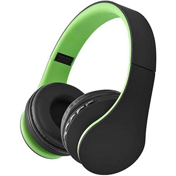 LINLIN Bluetooth Over Ear Headset, 4 in 1 Bluetooth Wireless Headset Foldable Headphone with Microphone with Mic/FM/TF Card/AUX for PC TV Smart Phones & Tablets