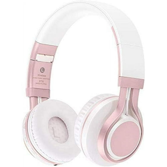 LINLIN Bluetooth Over Ear Headset, Bluetooth Wireless Headset Foldable Headphone with Microphone with Mic/FM/TF Card/AUX for PC TV Smart Phones & Tablets