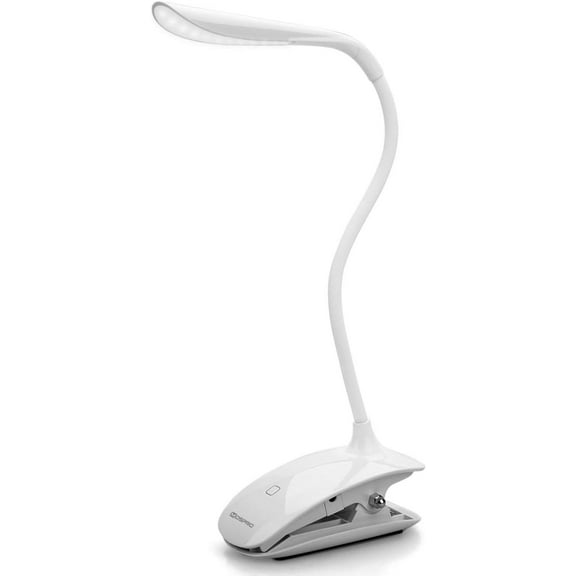 LINLIN Book Reading Light Clip Light, Touch Sensitive LED Desk Lamp Night Lightwith 3 Brightness Levels 360° Clip On Book USB Rechargeable Lamp for Kids Adults at Home, Bedside