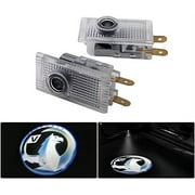 LINLIN Car Door Welcome Light 4Pcs Car Projection LED Projector Door Shadow Light Welcome Light Laser Emblem Logo Lamps Kit for Vauxhall Insignia 2009- Color B