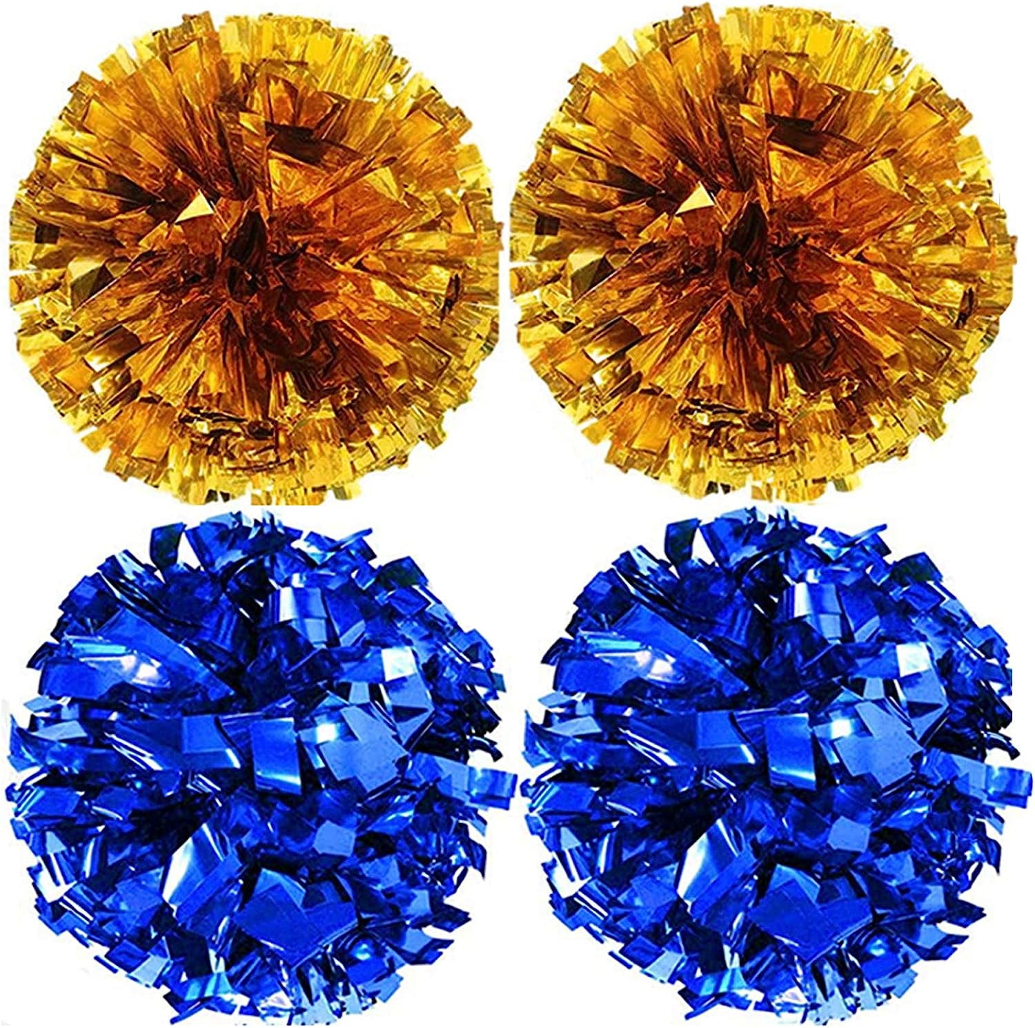 LINLIN Cheerleading Pom Poms Sports Dance Cheer Plastic Pom Pom for Sports Team Spirit Cheering Sports Cheerleading Pom Poms Dancing Party Fancy Dress Cheer Poms for Ball Dance Fancy