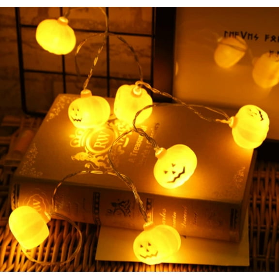 LINLIN Christmas Light String, 3M 20LED Funny Expression Light String Battery Operated LED String Lights for Outdoor Indoor Garden String Lights