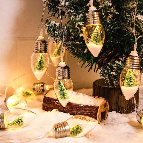 LINLIN Christmas Lights Bulb, 20LED Bulb String Lights Battery Operated Frosted Bulb for Holiday Festival Wedding Party Bedroom Patio Décor