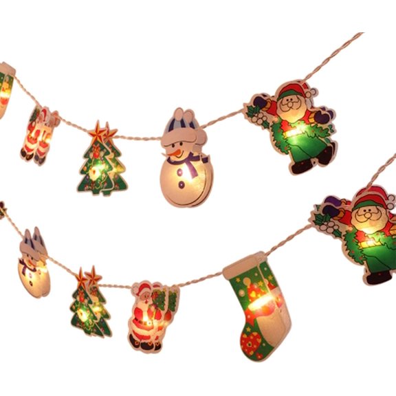 LINLIN Christmas String Lights, 3M 20LED Christmas Snowman Lights Battery Powered Christmas Festival Decor for for Christmas Window Shop Decoration