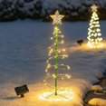 thumbnail image 1 of LINLIN Christmas Tree Lights, Mini Solar Light Outdoor Garden- Solar Powered LED Christmas Tree Stake Light, Decorative Lights For Garden Pathway Yard Decoration, For Christmas Decoration, 1 of 6