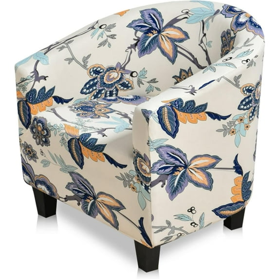 LINLIN Club Chair Slipcover, High Stretch Tub Chair Cover, Universal Spandex Pattern Armchair Sofa Cover Cover Couch Slipcover for Living Room Club Bar Counter