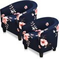 thumbnail image 1 of LINLIN Club Chair Slipcover, tub chair covers 2 piece, Universal Spandex Pattern Armchair Sofa Cover Cover Couch Slipcover for Living Room Club Bar Counter, 1 of 7