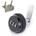 thumbnail image 1 of LINLIN Combination Cabinet Cam Lock, 1-1/8 Inch 3-Digit Rotating Tongue Lock Keyless Security Drawer Secure File Drawer Dresser RV Cylinder Replacement Lock Hardware, 1 of 7