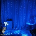 thumbnail image 1 of LINLIN Curtain String Lights, 3m*1m 100LED LED Curtain Lights Window Curtain Fairy Twinkle Lights USB with Remote Window Fairy String Lights, 1 of 8