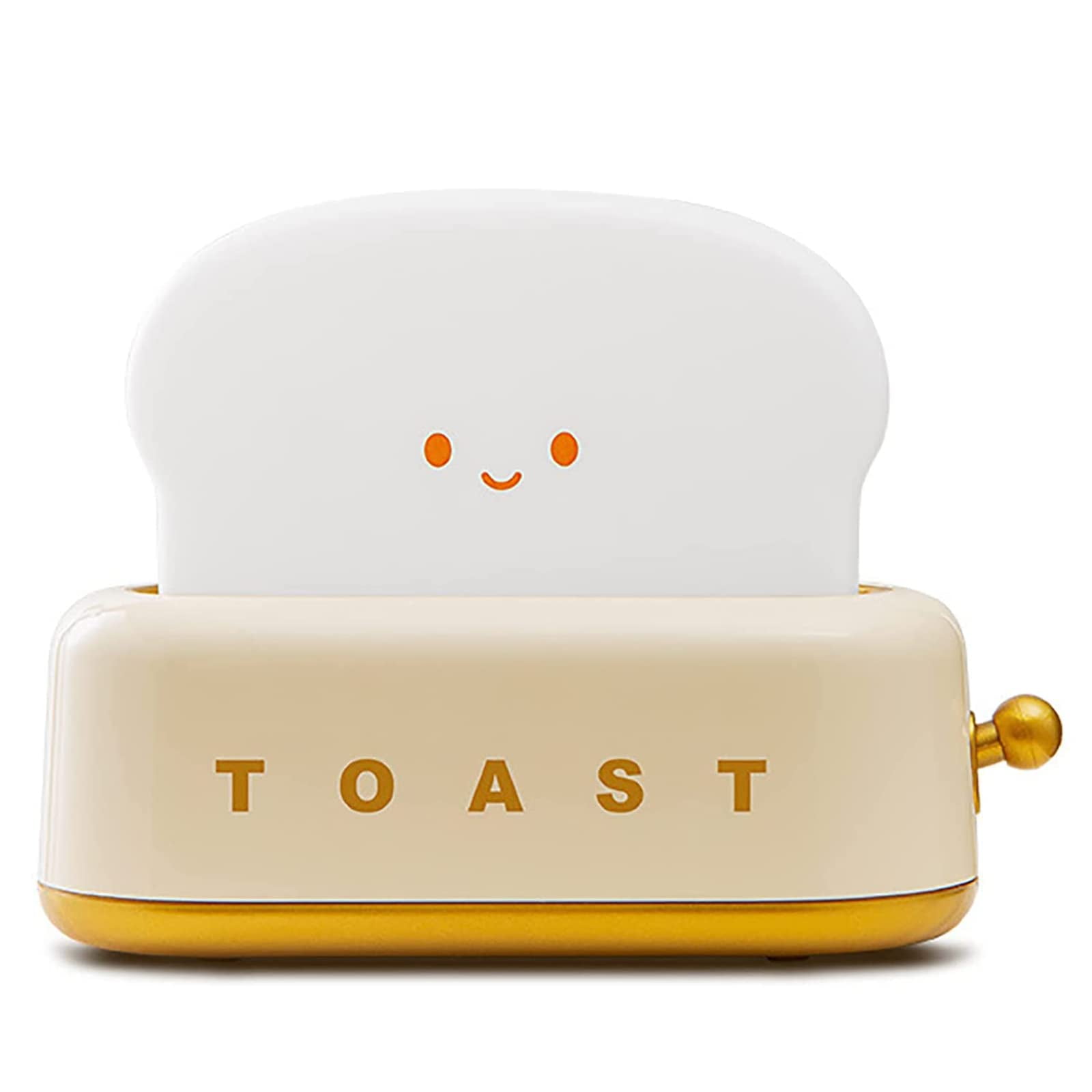 LINLIN Cute Toast Night Light,Rechargeable Timer Adjustable Brightness Bread LED Night Lamp,Portable Bedroom Bedside Sleep Lamp Dimmable for Baby Girls Boys Birthday Children's Day Gifts