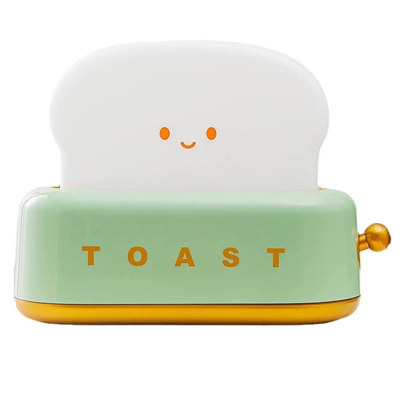 LINLIN Cute Toast Night Light,Rechargeable Timer Adjustable Brightness Bread LED Night Lamp,Portable Bedroom Bedside Sleep Lamp Dimmable for Baby Girls Boys Birthday Children's Day Gifts