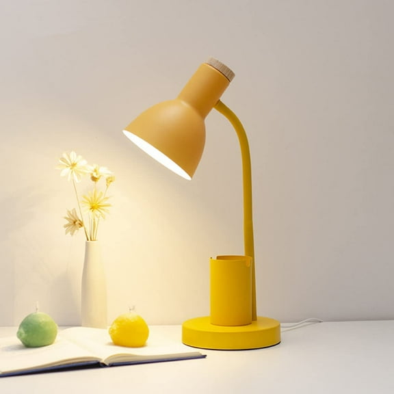 LINLIN Desk Lamp, Macaron LED Desk Lamp Nordic Modern Adjustable Metal Swing Arm Table Lamp Office Bedside Study Desktop Read Lighting Fixture