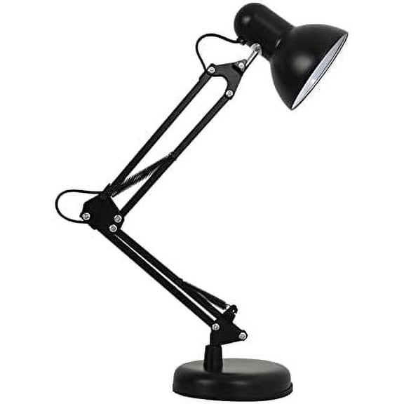 LINLIN Desk Lamp, Swing Arm Table Lamp, E27 Reading Light Adjustable Shade Position, Architect Lamp for Bedside Reading Office Work Students