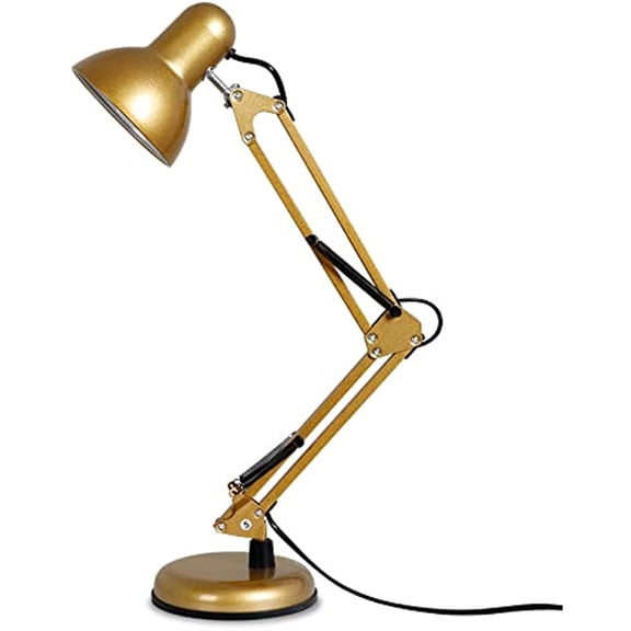 LINLIN Desk Lamp, Swing Arm Table Lamp, E27 Reading Light Adjustable Shade Position, Architect Lamp for Bedside Reading Office Work Students