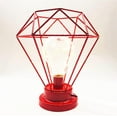 thumbnail image 1 of LINLIN Diamond Table Lamp, Metal Table Lamp, Battery Operated Diamond Shape Bedside Lamp, Floor Lamp, 1 of 6