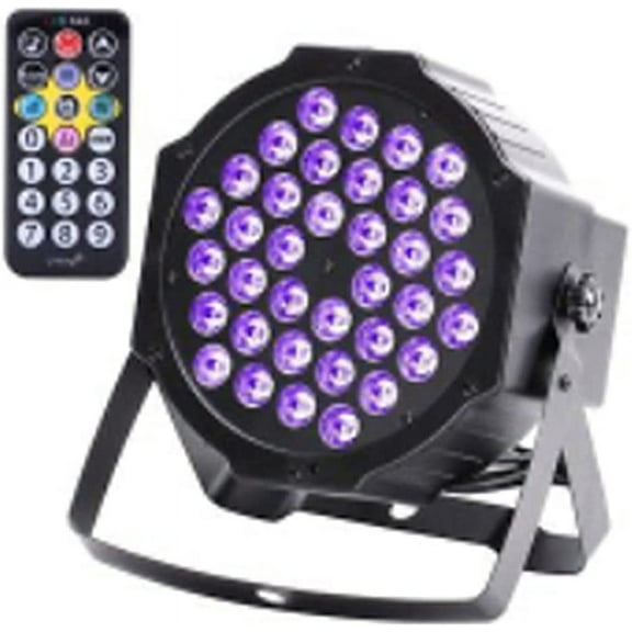 LINLIN Disco Lights, LED Stage Lights Sound Activated DMX Control, 7 Modes Uplighting Lights with Remote Control Stage Lighting, for Disco, Ballroom, KTV, Bar, Club, Wedding, Party