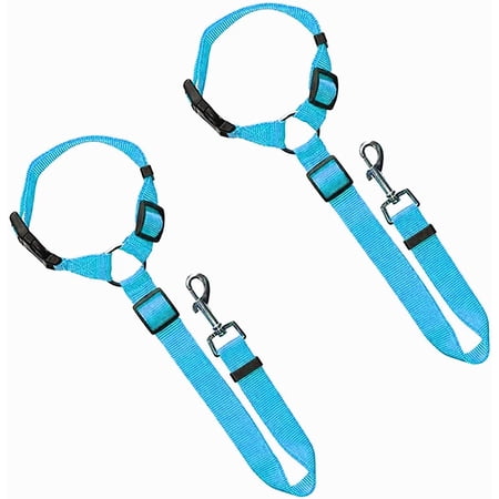 LINLIN Dog Car Seat Belt, 2 Pack Pet Car Seat Belt Dog Safety Rope Car Traction Rope Telescopic Car Traction Belt Adjustable Harness Belts for Travel Daily Use