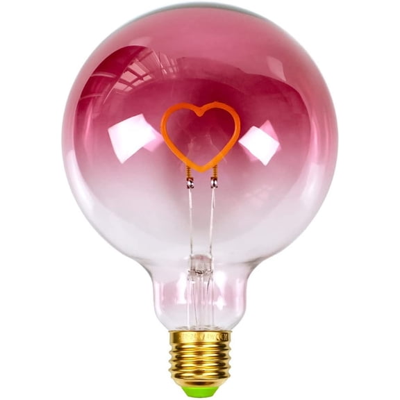 LINLIN E27 LED Light Bulbs, Retro Edison Light Bulb G125 2W 2000K Globe Spiral LED Bulbs, Dimmable AC 220V-240V for Lighting Decor, Chandelier Home and More