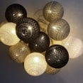 thumbnail image 1 of LINLIN Fairy Lights LED String Lights Plug in Indoor,3.8M 20 Pcs Cotton Ball String Lights White Xmas Fairy Lights Starry Wall Light Wedding Party Home Christmas Decoration, 1 of 7
