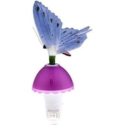 LINLIN Fiber Optic Butterfly Child Night Light LED Color Changing Night Lamp