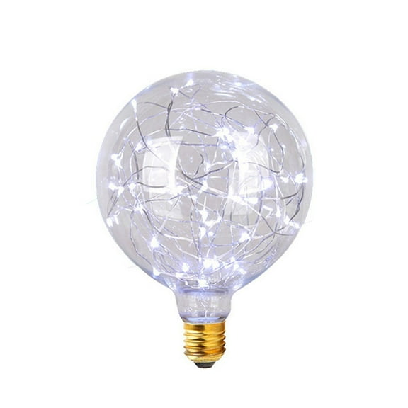LINLIN G95 Vintage Edison Bulb,LED Multicolor Firework Light Bulb E27 Base 3W 300LM Antique Filament Globe Spiral Design LED Lights for Home Festival Decorative