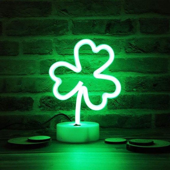 LINLIN Green Cactus Neon Light Sign, LED Neon Sign with Holder Base Table Lamps, Battery /USB Neon Lights for Room Party Table Art Dormitory Decorative Signs