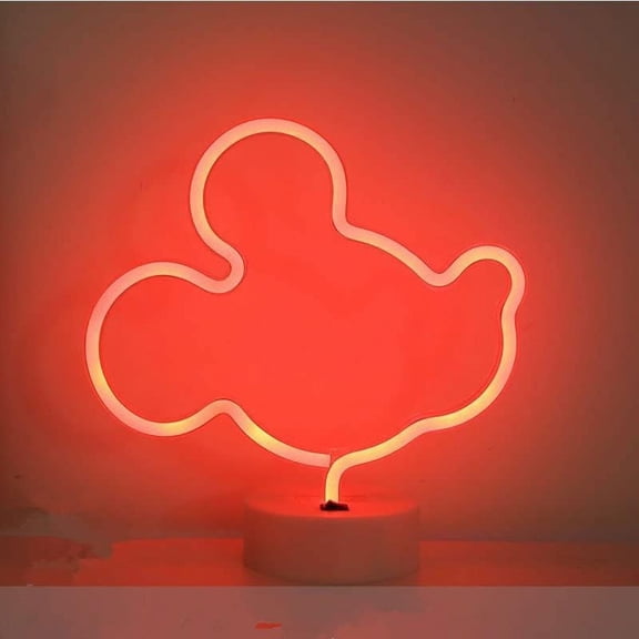 LINLIN Green Cactus Neon Light Sign, LED Neon Sign with Holder Base Table Lamps, Battery /USB Neon Lights for Room Party Table Art Dormitory Decorative Signs