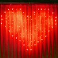 thumbnail image 1 of LINLIN Heart Shape Window Curtain Icicle Fairy Lights,34 Butterfly 128LED Curtain Icicle String Lights 8 Mode Twinkle Lights Battery-Powered for Christmas Wedding Party Decoration, 1 of 6