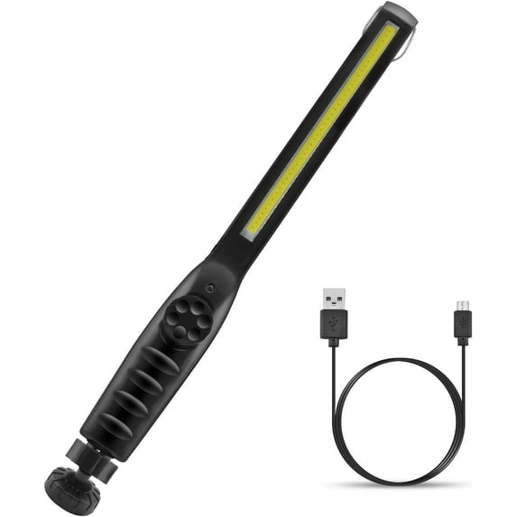 LINLIN Inspection Lamp 800 Lumens LED Slim Work Light 2200mAh USB Rechargeable Magnetic Inspection Work Light Cordless Portable Car Repair Flashlight for Home Workshop Emergency Use