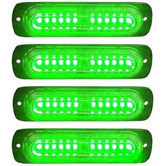 LINLIN LED Car Strobe Lights,Emergency Strobe Lights Universal Surface Mount Emergency Warning Hazard Flashing Strobe Light Bar for Off Road Vehicle, ATVs, Truck