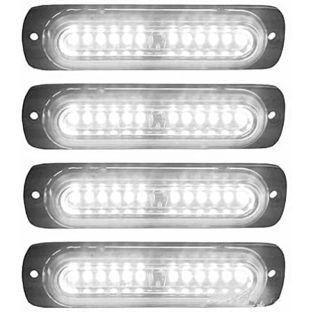 LINLIN LED Car Strobe Lights,Emergency Strobe Lights Universal Surface Mount Emergency Warning Hazard Flashing Strobe Light Bar for Off Road Vehicle, ATVs, Truck