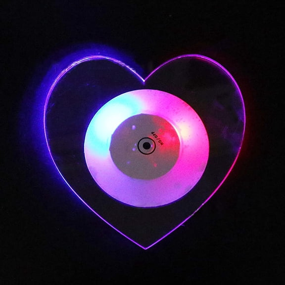 LINLIN LED Coaster, 4 Pcs LED Car Coasters Light Up Coaster led Coasters for Drinks Car LED Bottle Lights Bottle Glorifier Acrylic Luminous Coasters for Parties Weddings Bar