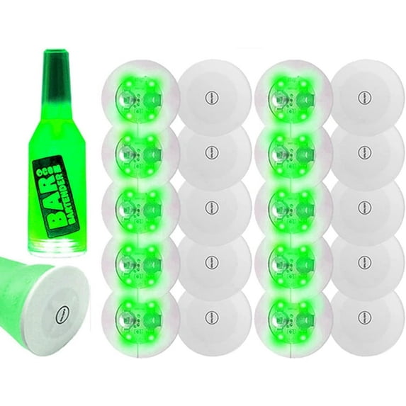 LINLIN LED Coaster, LED Cup Holder Lights LED Car Coasters LED Stickers Light Up Bar Drinking Coasters Bottle Cup Mat