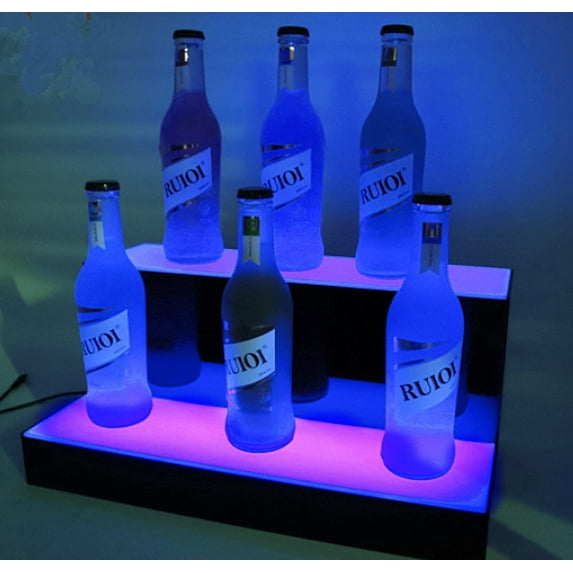 LINLIN LED Coaster, Light Up Coaster LED Car Coasters Waterproof Acrylic Beer Cocktail Coasters for Parties Weddings Bar Christmas Home Pub