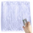 thumbnail image 1 of LINLIN LED Curtain Lights,300 LEDs Window Curtain Fairy Lights,3mX3m USB Copper Wire Lights,8 Modes String Lights with Remote Control for Party Wedding Home Garden Christmas Decoration, 1 of 9