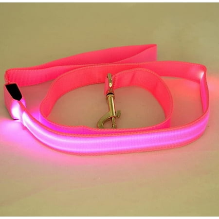 LINLIN LED Dog Leash, Light Up Dog Leash USB Light UP Rechargeable Nylon Dog Leash with 3 Mode Weatherproof