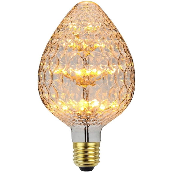 LINLIN LED Edison Bulb, LED Decorative Firework Light Bulb LED Filament Bulb Decorative Light Bulb Globe E27 AC85-265V 2300K