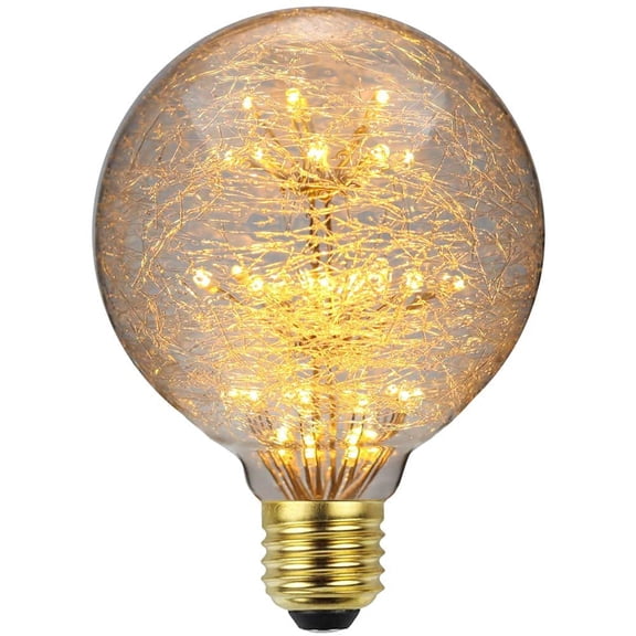 LINLIN LED Edison Bulb, LED Decorative Firework Light Bulb LED Filament Bulb Decorative Light Bulb Globe E27 AC85-265V 2300K
