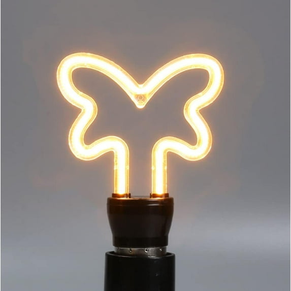 LINLIN LED Edison Light Bulbs, LED Linear Bulb LED Curved Filament Bulbs Led Bulbs Vintage Light Bulb 4W E27