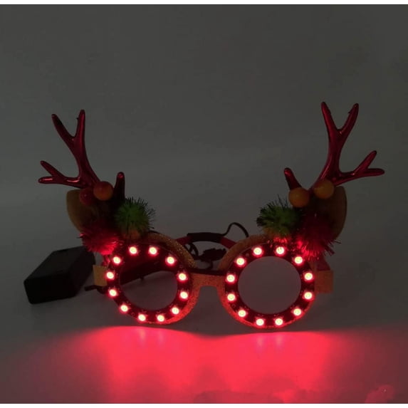 LINLIN LED Glasses, LED Party Glasses Luminous Glasses Cyberpunk Visor Glasses Light Up Rave Glasses with 7 Color for Halloween