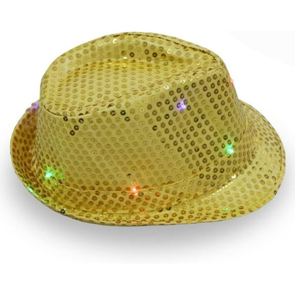 LINLIN LED Hat Light Up Snapback Hat Light Up Fedora Flashing Novelty Funky Disco Top Hat Light Up Hat