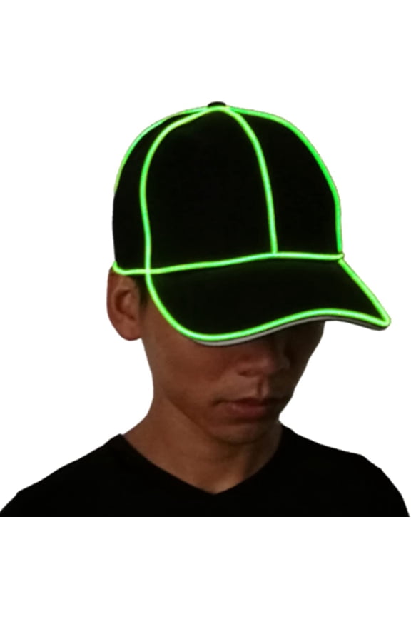 LED Hat, Men Women LED Baseball Hat LED Light up Hat Flash Glow Rave Party Cap for Club Sports Travel Party