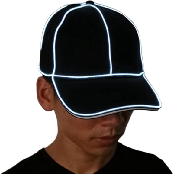 LINLIN LED Hat, Men Women LED Baseball Hat LED Light up Hat Flash Glow Rave Party Cap for Club Sports Travel Party