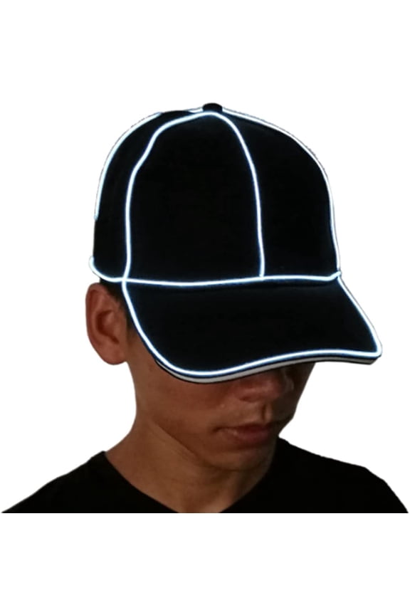 LED Hat, Men Women LED Baseball Hat LED Light up Hat Flash Glow Rave Party Cap for Club Sports Travel Party