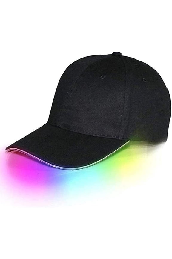 LED Hat, Men Women LED Baseball Hat Light up Hat Flash Glow Rave Party Cap Hip Hop Sports Flash Cap for Travel Party Club
